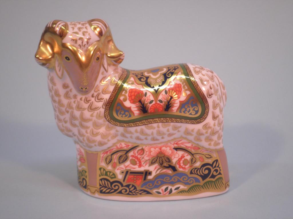 Appraisal: A Royal Crown Derby figure of the Imari ram