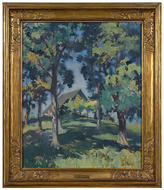 Appraisal: Harry L Timmins California - California Scene signed lower left