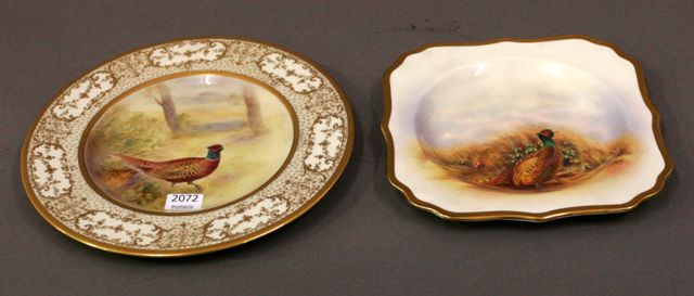 Appraisal: A Royal Doulton plate painted by Charles Hart with a