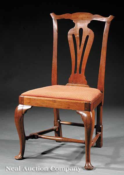 Appraisal: A George III Mahogany Side Chair late th c in