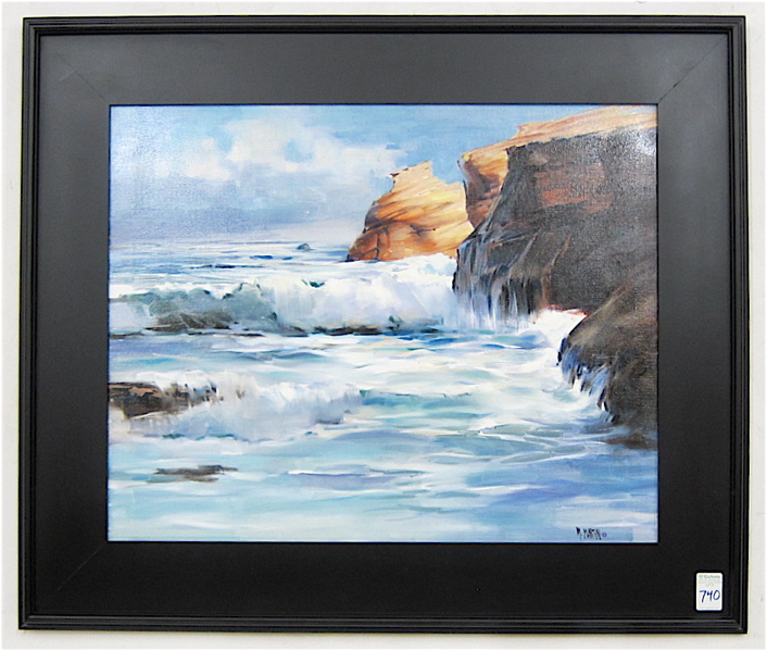 Appraisal: MARIE MARTIN OIL ON CANVAS California Oregon born Cape Kiwanda