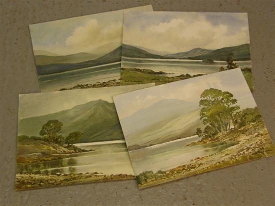 Appraisal: Keith Burtonshaw four watercolours of the Lake District two of