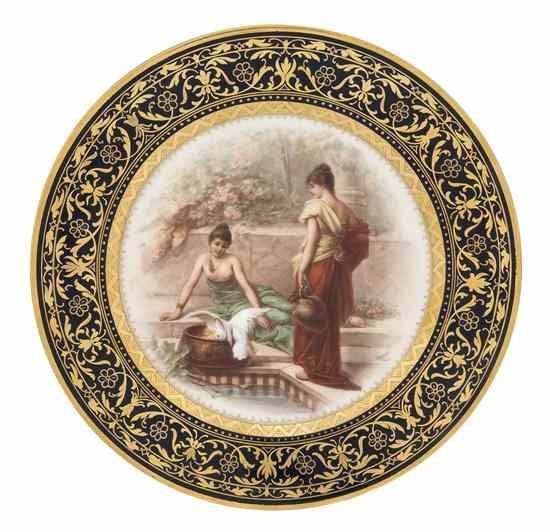 Appraisal: A Royal Vienna Cabinet Plate Die Tochter des Scheik decorated