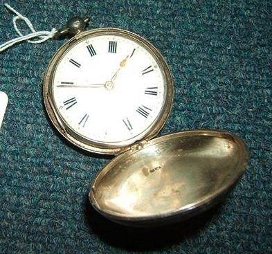 Appraisal: A silver cased Hunter pocket watch by Edward James of