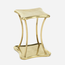 Appraisal: Modern OCCASIONAL TABLE c brass h w d in cm