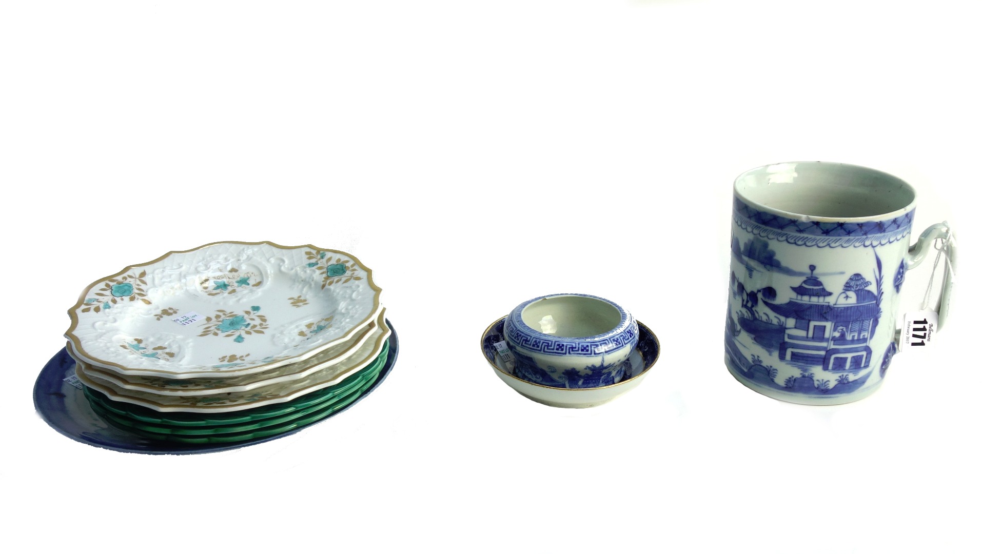 Appraisal: A group of English and Chinese ceramics th century comprising