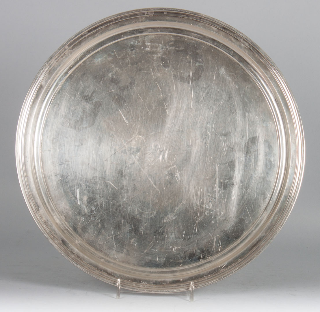 Appraisal: Tiffany Co sterling silver platter in Diam ozt