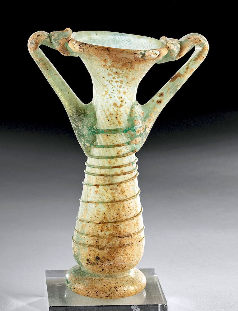 Appraisal: Roman Glass Unguentarium Pefume Container Originally Listed At Roman Eastern