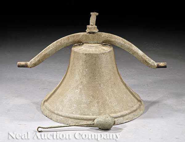 Appraisal: An American Cast Iron Bell cast with date and A