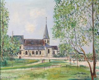 Appraisal: Painting Maurice Utrillo Maurice Utrillo French - Eglise de Chatou