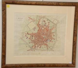 Appraisal: Two framed maps including L'Italie by Sr Robert x and