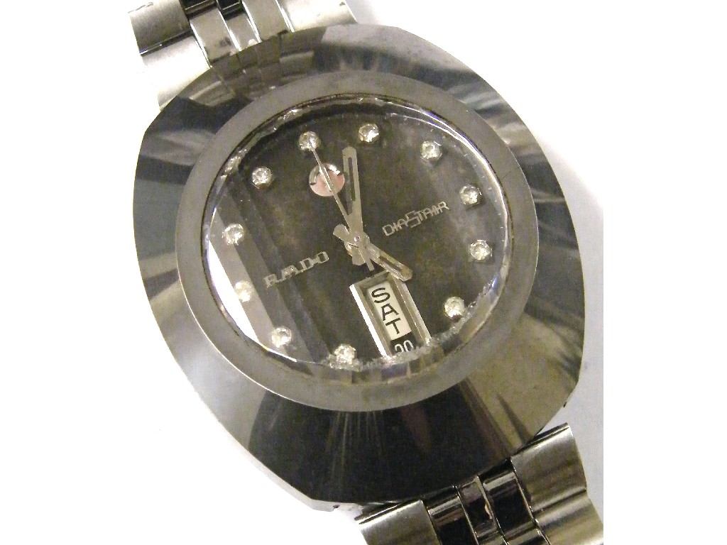 Appraisal: Early Rado Dia-Star automatic stainless steel gentleman's wristwatch with day