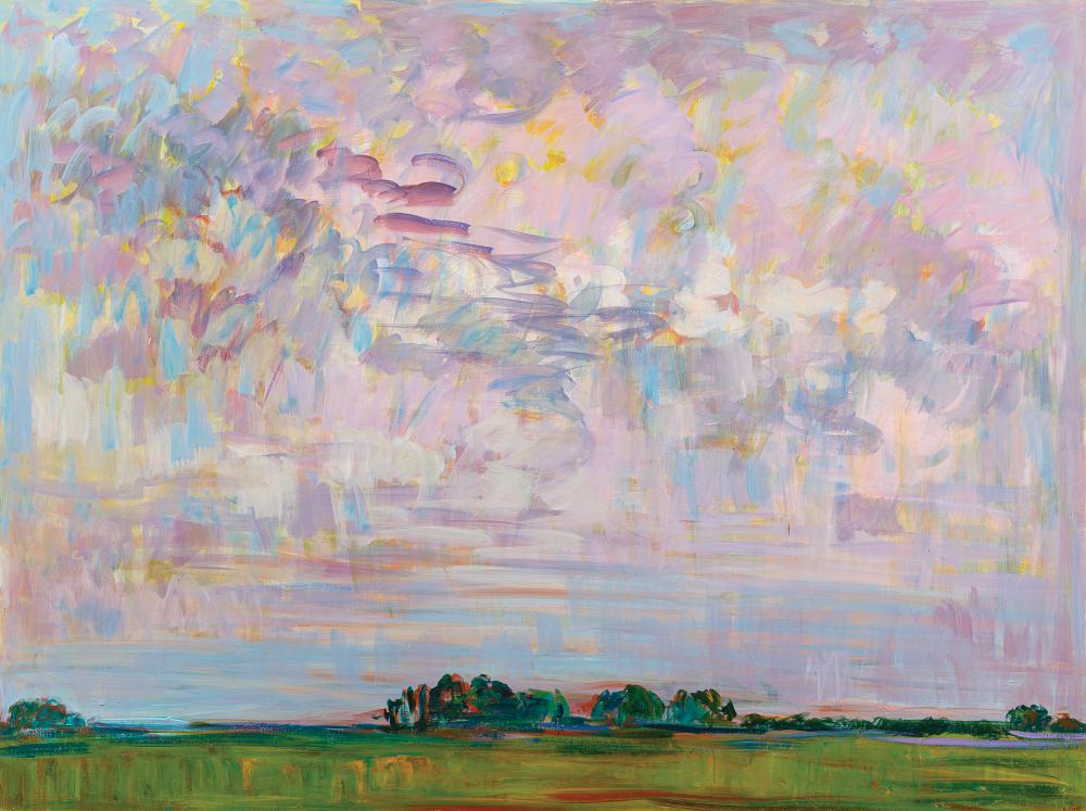 Appraisal: Elemore Morgan Jr American Louisiana - Intermediate Sky acrylic on