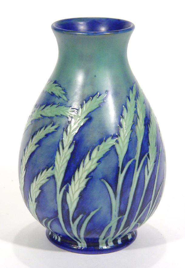 Appraisal: Large Moorcroft pottery baluster vase hand painted and tubelined with