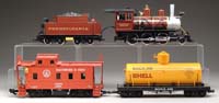 Appraisal: LOT OF FOUR G GAUGE CARS Includes LGB tank car