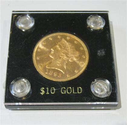 Appraisal: U S dollar gold pieceEstimate -