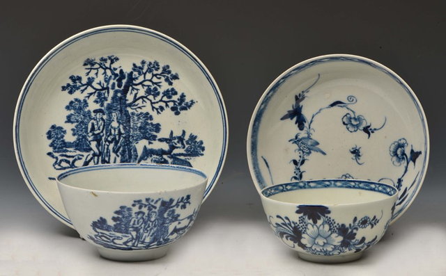 Appraisal: A LIVERPOOL WILLIAM REID TEA BOWL and saucer a Liverpool