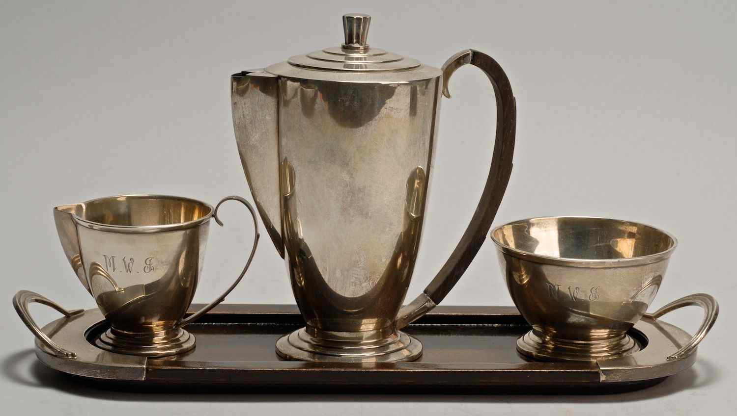 Appraisal: FOUR-PIECE INTERNATIONAL SILVER CO STERLING SILVER TEA SETTeapot height sugar