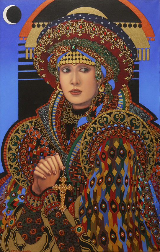 Appraisal: CHRZANOSKA Jane Whiting American - ''Desdemona'' Oil Canvas with protective