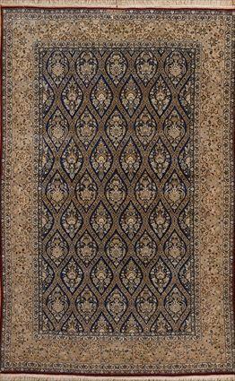 Appraisal: MODERN PERSIAN RUG The light blue field with pointed trellis