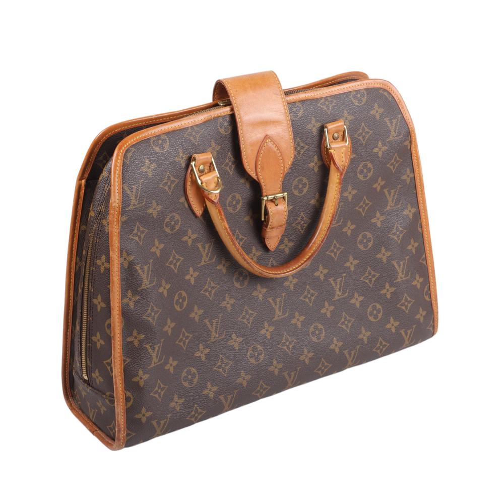 Appraisal: Louis Vuitton Rivoli monogram business handbag purse coated canvas with