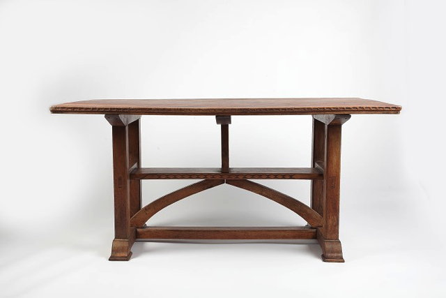 Appraisal: Manner of Stanley Webb Davies British - Arts Crafts walnut