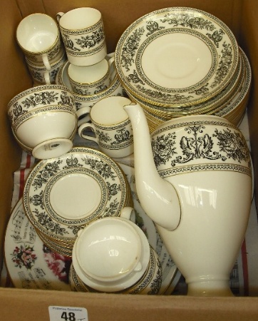 Appraisal: Wedgwood Black Columia Coffee Set comprising Coffee Pot Coffee cups