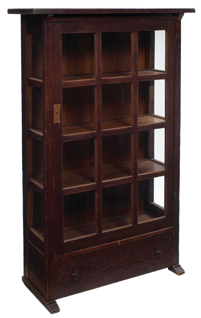 Appraisal: L amp JG Stickley china cabinet from the Onondaga Shops