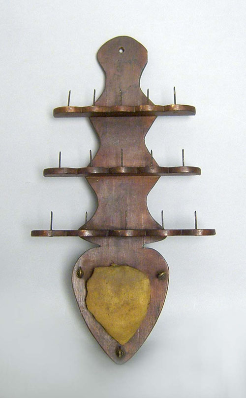 Appraisal: Hanging spool rack th c h