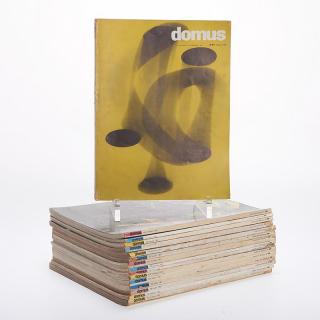 Appraisal: Collection vintage issues of Domus magazine Collection vintage issues of