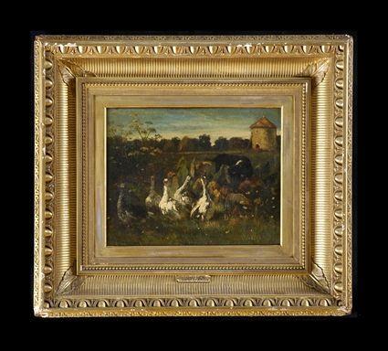 Appraisal: CONSTANT TROYAN - LANDSCAPE Oil on canvas signed lower left