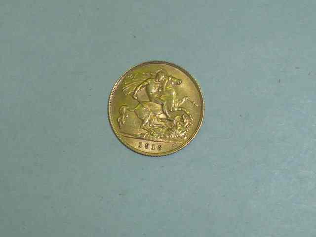 Appraisal: A HALF SOVEREIGN dated