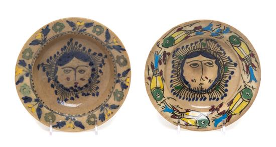 Appraisal: Sale Lot Two Zand or Qajar Faience Bowls th century