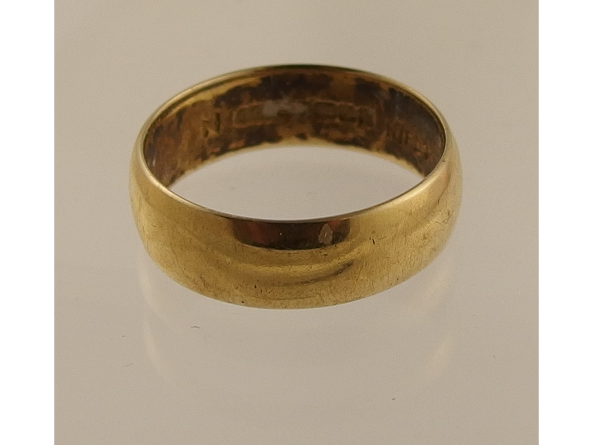 Appraisal: An ct wedding band weight approx gms