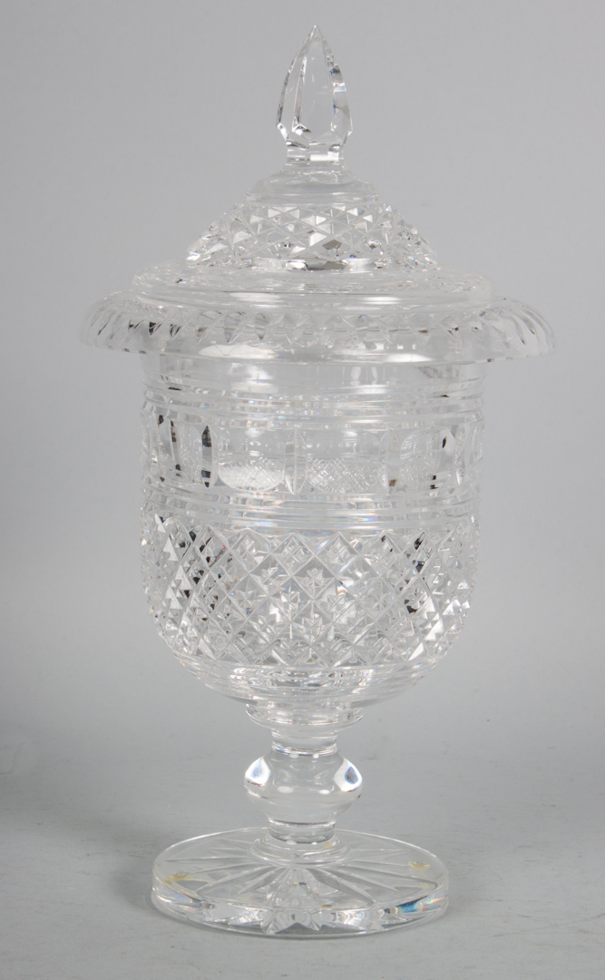 Appraisal: Waterford crystal sweet meat urn in H