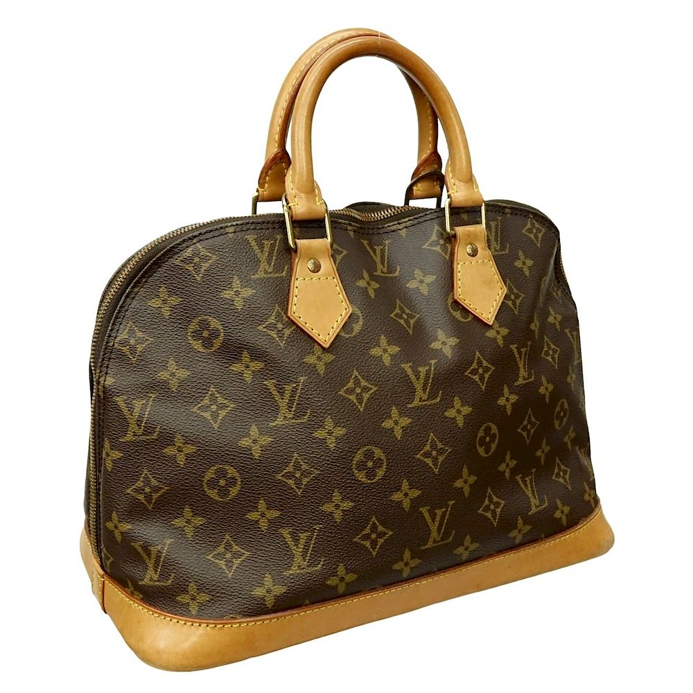 Appraisal: Louis Vuitton Brown Canvas Monogram Alma PM Louis Vuitton Brown