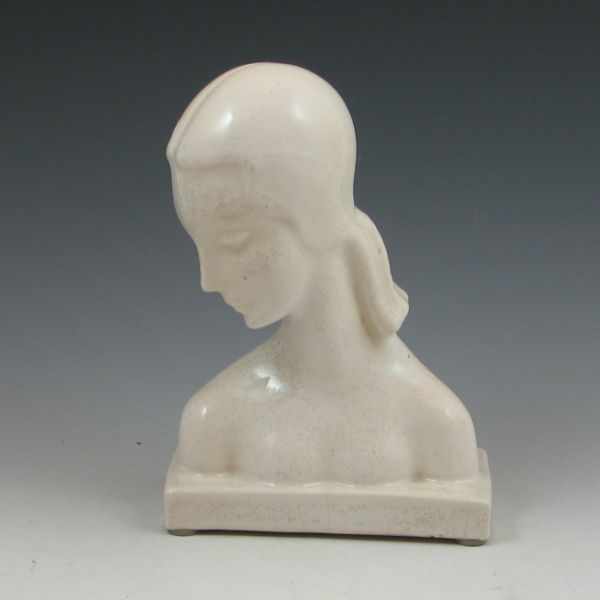 Appraisal: AMACO decorative bust of a woman in white gloss Marked