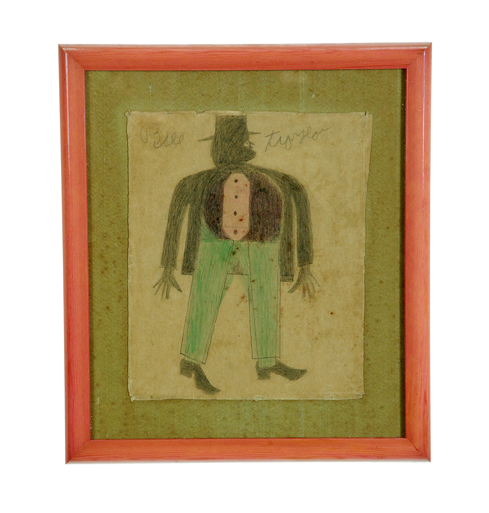 Appraisal: PORTRAIT OF A MAN BY BILL TRAYLOR ALABAMA - Mixed