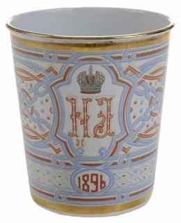 Appraisal: Czar Nicholas II Coronation Enameled Beaker Russian Khodynka Cup of