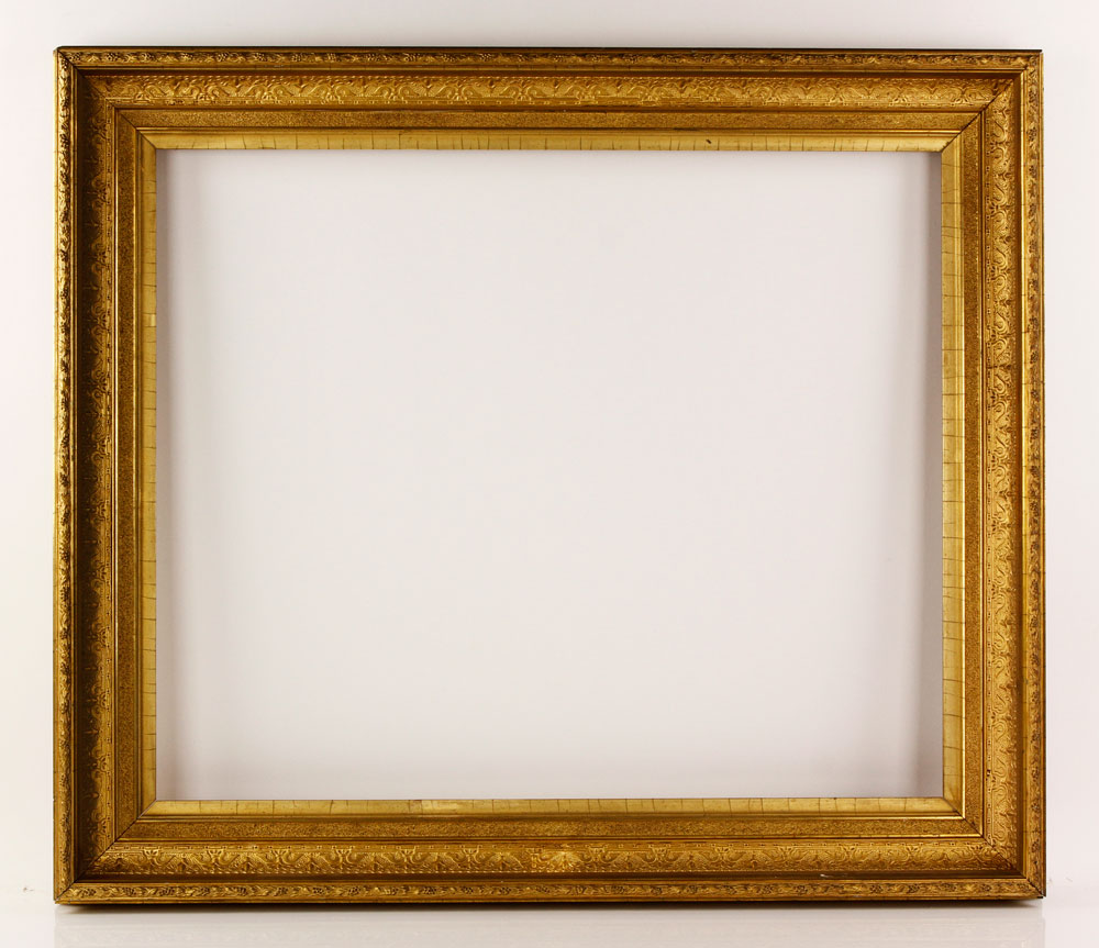 Appraisal: - th C American Frame th century American gold frame