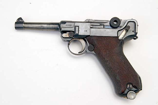 Appraisal: Luger DMW double date mm matched SN This gun requires