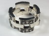 Appraisal: BRACELET - Mexican silver link bracelet composed of large faceted