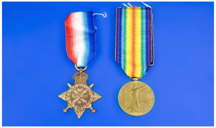 Appraisal: Military Pair Of WW Medals - Star And Great War