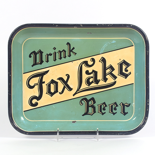 Appraisal: Fox Lake Beer s Serving TrayReference n aBrewery Fox Lake