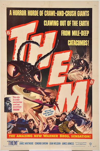 Appraisal: THEM WARNER BROS U S ONE SHEET POSTER