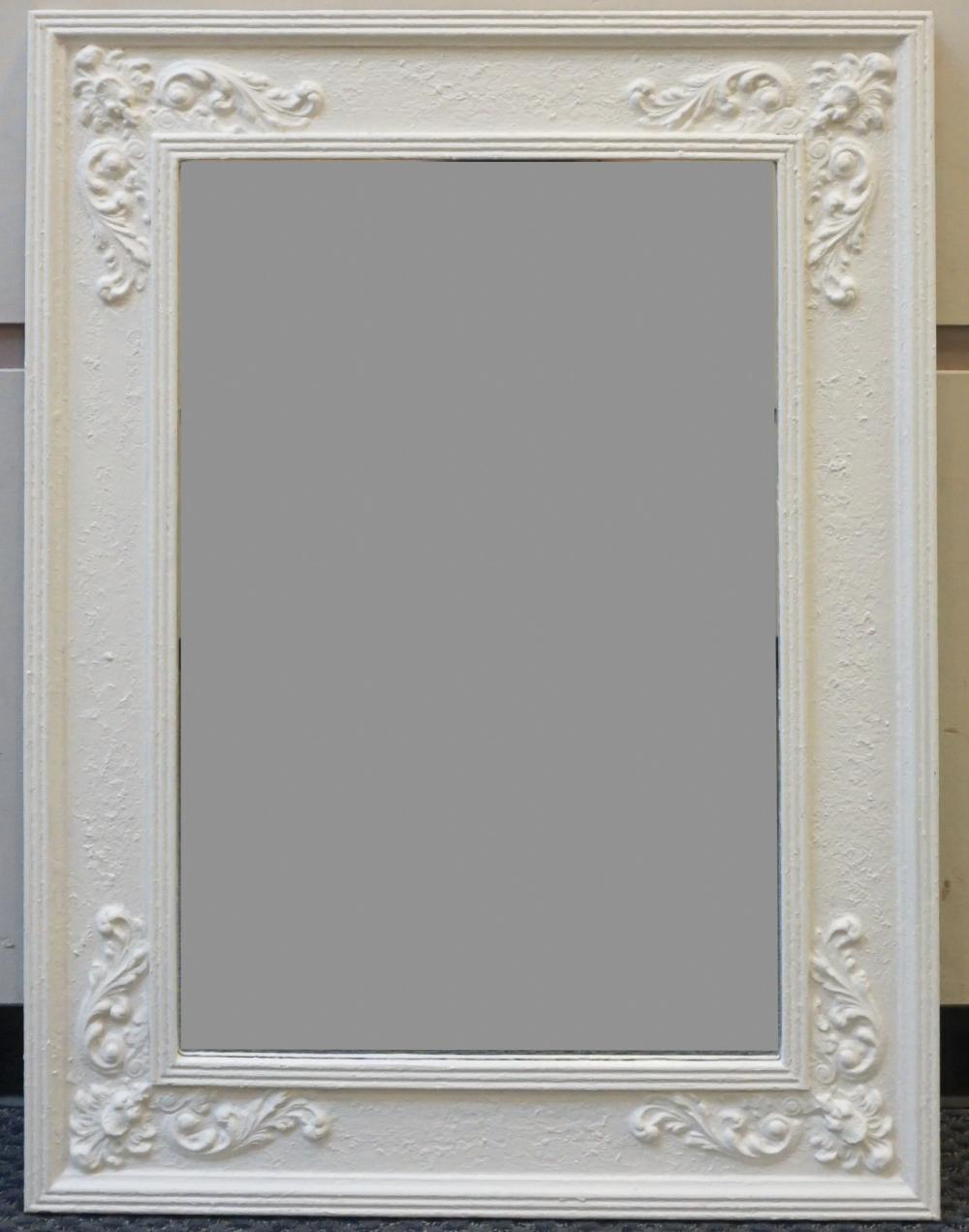 Appraisal: Provincial Style Painted Wood Mirror Frame x in x cm