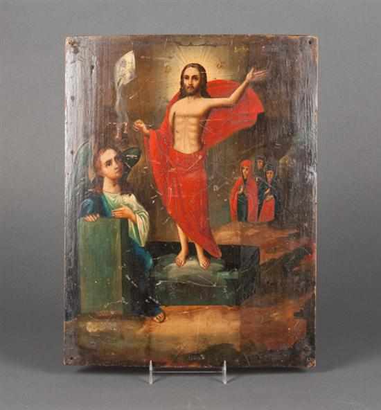 Appraisal: Russian School late th early th century The Resurrection oil