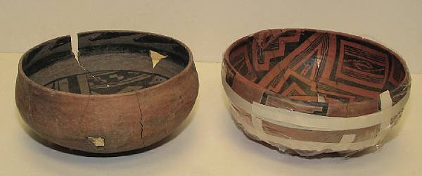 Appraisal: Two Anasazi bowls diameter of each in