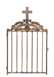 Appraisal: Continental Wrought Iron Church Yard Gate Continental late th early