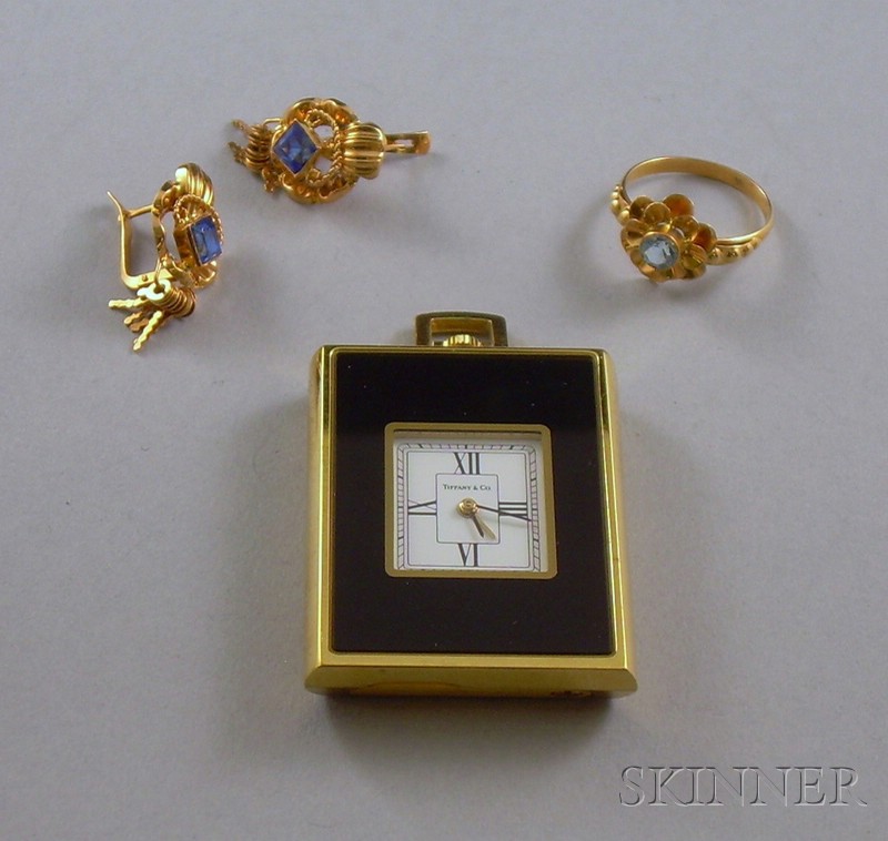 Appraisal: Group of Jewelry Items including a Tiffany Co pendant watch